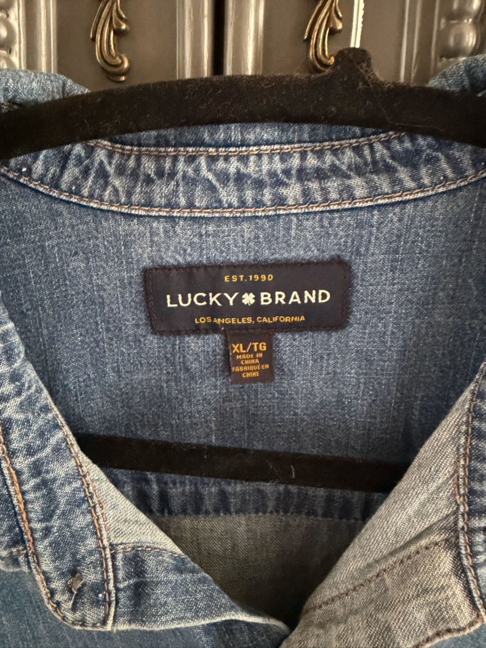 Lucky Brand Blue Denim Shirt - Picture 3 of 5